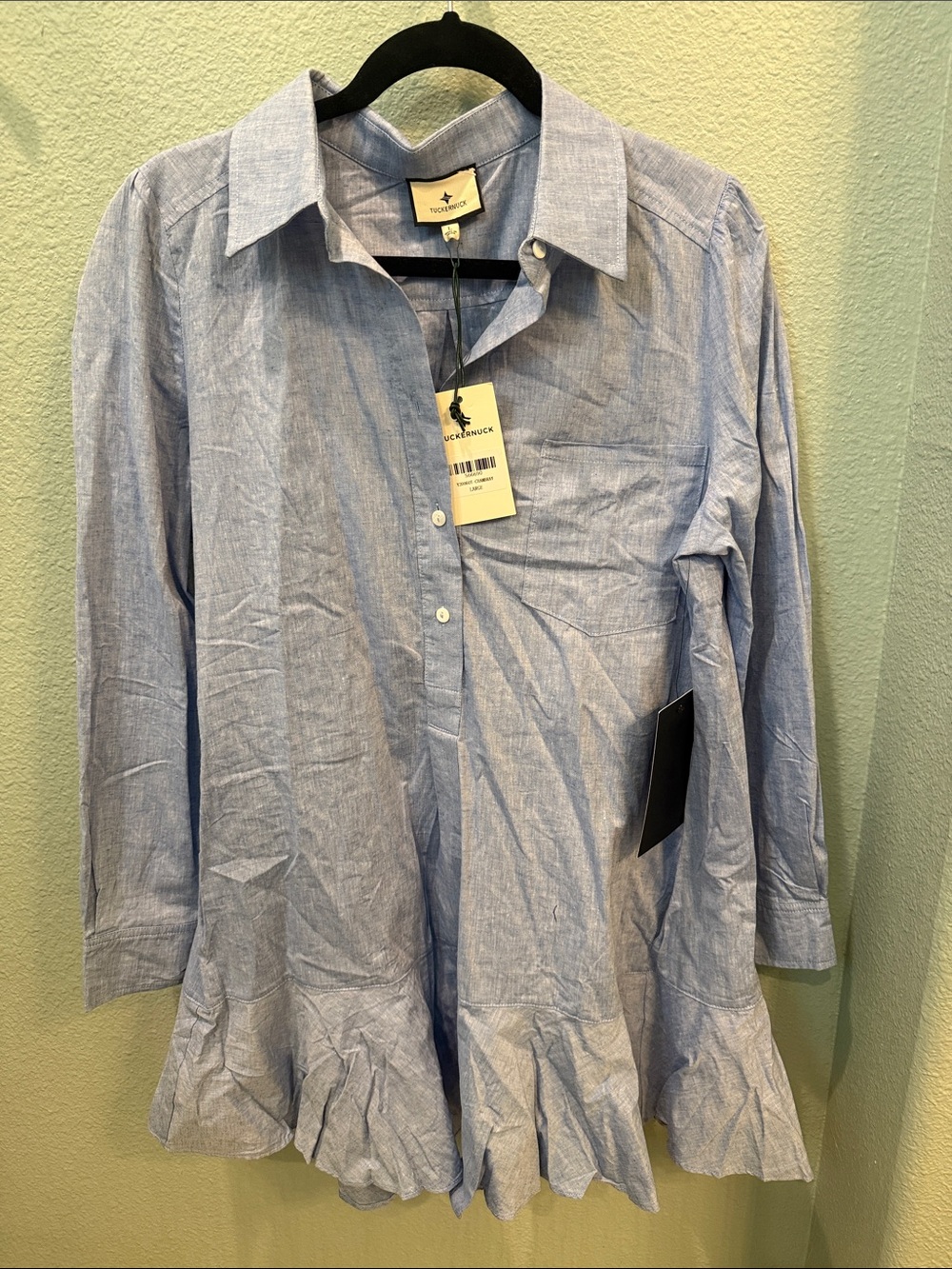 Tuckernuck Callahan Shirt Dress Chambray Large NWT